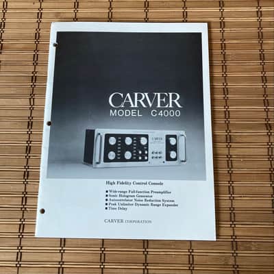 Carver C-4000 • Preamplifier • Sonic Holography + Autocorrection • 80s made in USA • with manual image 9