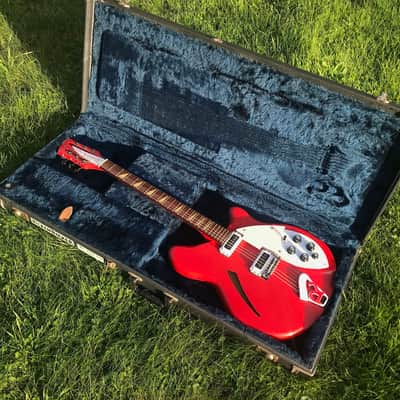 RARE 1985 Rickenbacker 360 Ruby Red …(actually a 360/12 currently strung as a 6 string) ... Original Hardcase image 2