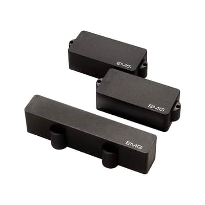 EMG PJ-SET Active Bass Pickup Set in Black image 1