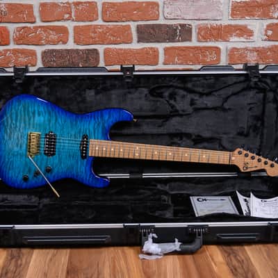 Charvel USA Custom Shop Special Edition Roasted San Dimas HS CT RST Quilted Maple Top Chlorine Burst 2024 w/OHSC (B-Stock) image 2