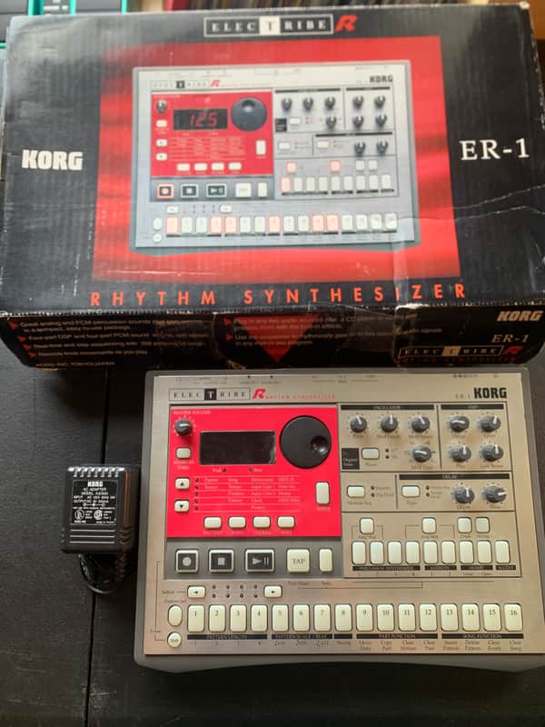 Korg Electribe-R ER-1 Rhythm Synthesizer 2000s - Silver image 1