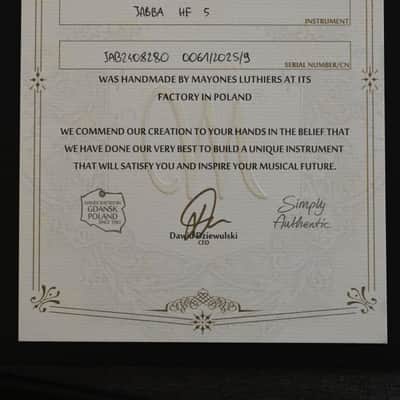 Mayones Jabba Hadrien Feraud Signature HF 5 - Antique Black Satine(2) image 19