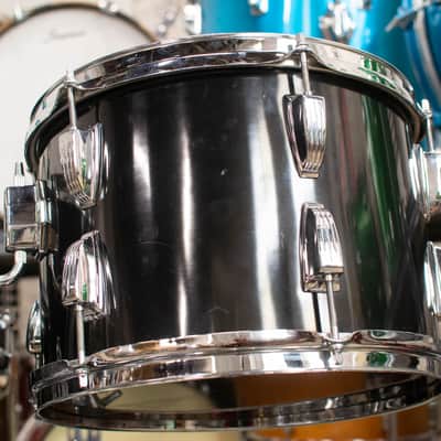1980s Ludwig "Big Beat" Black Cortex Drum Kit image 7