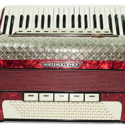 Weltmeister Accordion 120 Bass, German Full Size Keyboard Piano Accordian, New Straps and Soft Bag, 2730 image 3