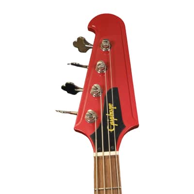 Used Epiphone Thunderbird '64 Bass Guitar - Ember Red image 6