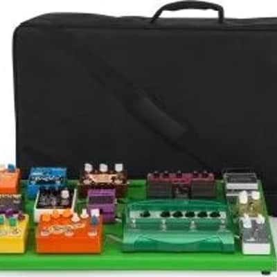 Gator Green Aluminum Pedal Board; XL w/ Carry Bag