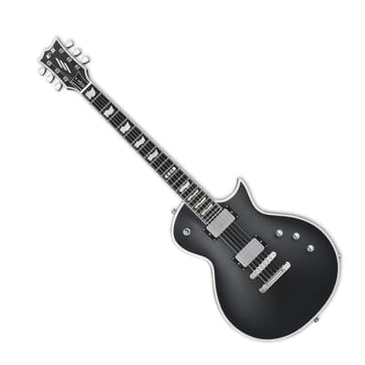 ESP E-II ECBB Eclipse Electric Guitar with Case, Satin Black Bild 4