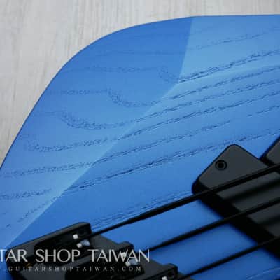 Mayones Ori 5 Enji Bass Namm Show Build-Mecha Blue image 9
