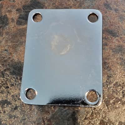Squier Strat Neck Plate with screws image 2