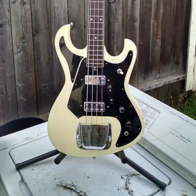 Teisco Bass 1960s White image 1