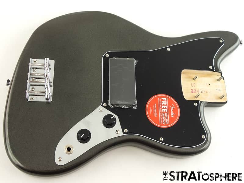 LOADED Fender Squier Affinity Jaguar BASS H BODY Charcoal Frost Metallic image 1