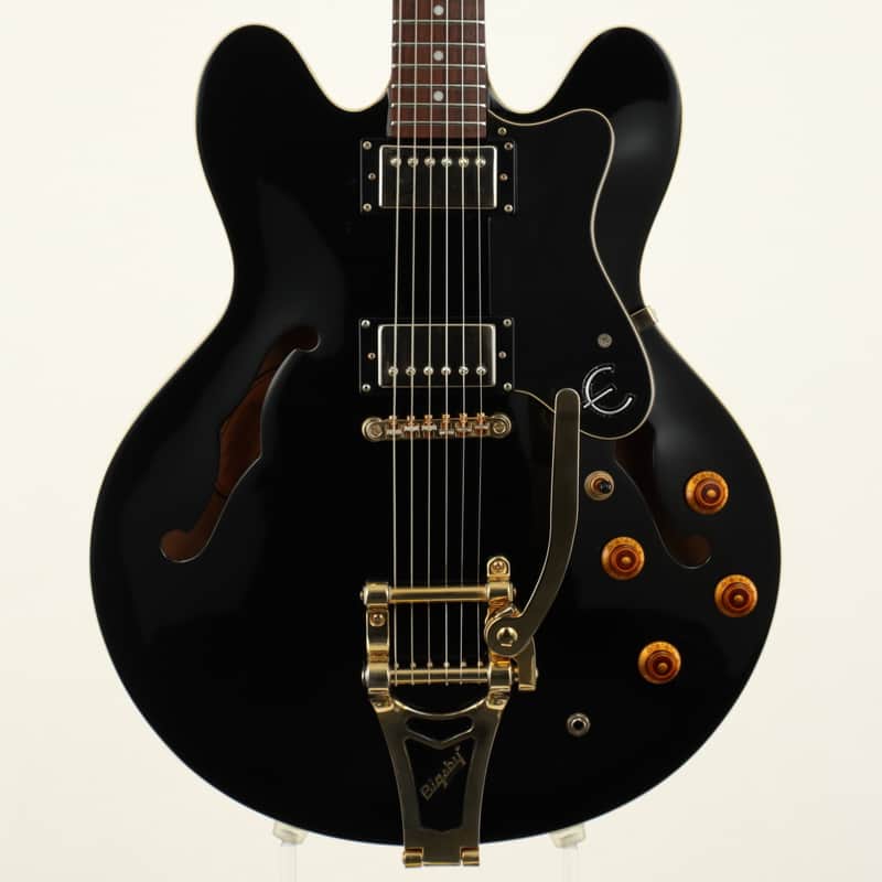 ギター epiphone DOT EB bigsby Epiphone Epiphone DOT ES-335 Bigsby Ebony [SN U06090730] [12/15