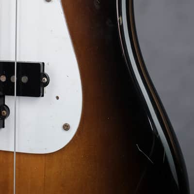 Japan MIJ era LH Lefty Lefthanded reverse Fender PB Precision 57 Japan Reissue  1991 Sunburts image 7