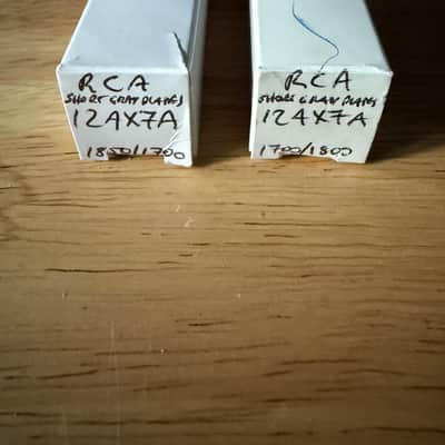 RCA 12AX7A Gray Plate Matched Pair NOS ECC83 12AX7 image 3