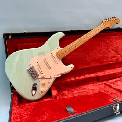 2010 Fender Classic '50s Stratocaster Surf Green w/Fender Black Tolex Hardcase image 15