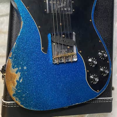 NEW! Fender Custom Shop Telecaster Custom Heavy Relic - Limited Edition - Blue Sparkle - Only 6.9 lbs - Authorized Dealer - G06389 image 9