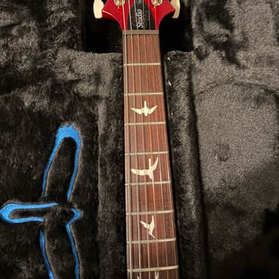 PRS S2 Studio 2025 with PRS flight case Dark Cherry Sunburst image 5