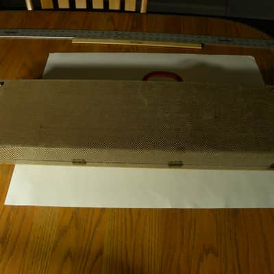 1940's lap steel hard case, Lucite handle, blue interior, EXCELLENT Condition- Magnatone image 14