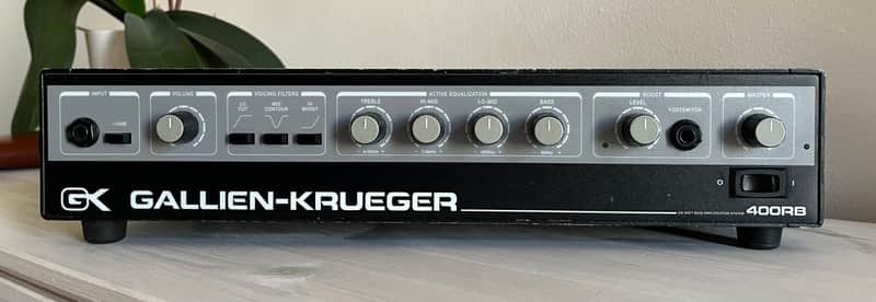 Gallien-Krueger 400RB-II Vintage Rackmount Bass Head Early 1990s 200W Black - Iconic GK Growl Bild 1