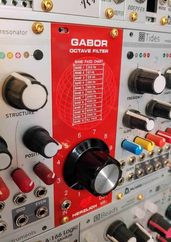 Passive Bandpass Octave Filter - Herzlich Gabor - 10hp Eurorack filter - B&K 1613 style filter image 1