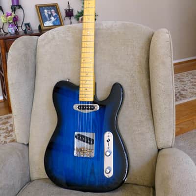 Partscaster T-Style 2013 Blueburst image 1
