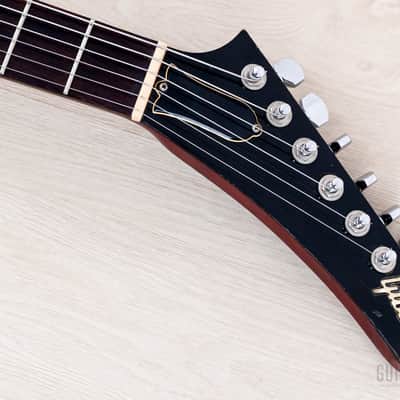 1998 Gibson Explorer '76 Vintage Reissue Clapton Cut Mod Wine Red w/ Case image 4