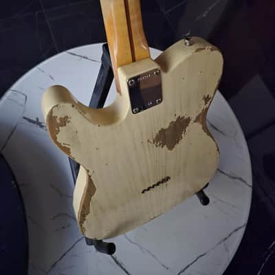 Fender Fender Custom Shop LTD Heavy Relic Caballo Tono Ligero Telecaster in Dirty White Blonde 2016 - Heavy Relic image 6