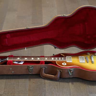 2008 Gibson Custom Shop Les Paul R8 1958 Historic Reissue Electric Guitar Iced Tea Burst + HSC COA image 21