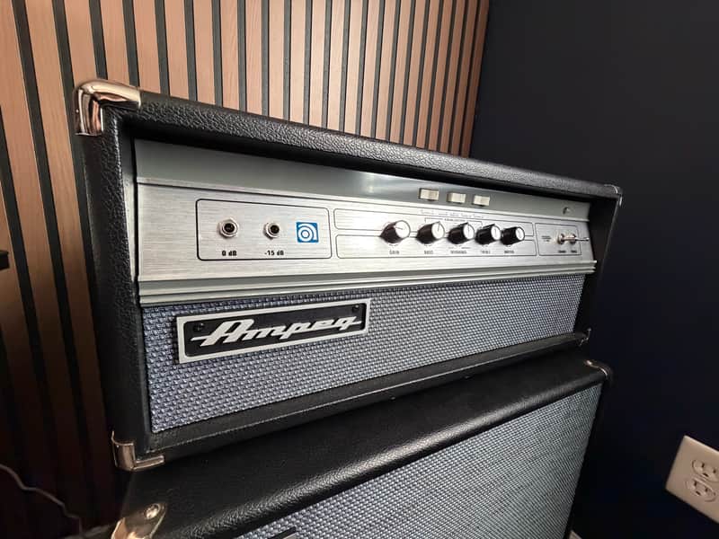 Ampeg V-4B 100-Watt Tube Bass Amp Head Reissue 2013 - Present - Black image 1