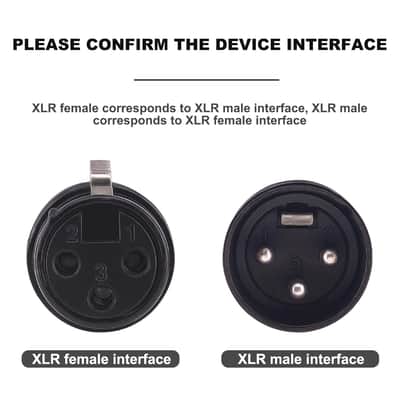 XLR Audio Cable Microphone Cable 3 Pin Male to Female Balance Audio XLR Microphone Extension Cable 3M 10FT for Microphone, Studio Recorder, Amplifier, Audio Mixer, Recording image 4