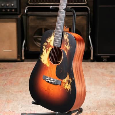 Martin D Jr-E StreetLegend Acoustic/Electric Guitar - Burst with Gig Bag image 12
