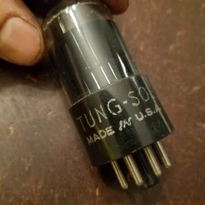 Tung-Sol ONE (1) 6SC7GT dual triode octal tNOS AT1000 TESTED Vacuum Tube black glass Audio 1938-1959 image 8