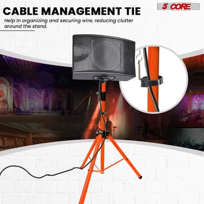 5 Core Speaker Stand Tripod Heavy Duty Adjustable 72" Universal Mount for PA DJ Studio image 9