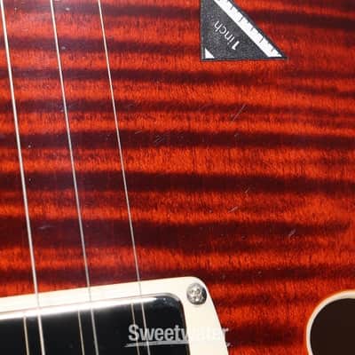 PRS SE Hollowbody II Piezo Electric Guitar - Orange Tiger Smokeburst (SEHB2POTSd2) image 4