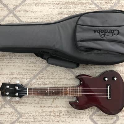 Aileen EU240 Electric Ukulele- Gibson SG style + gig bag image 7