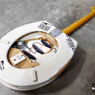 Jack's Guitarcheology "Bed Pan Halen's Frankensh*t" Toilet Seat Electric Guitar (2021 White Relic) image 24