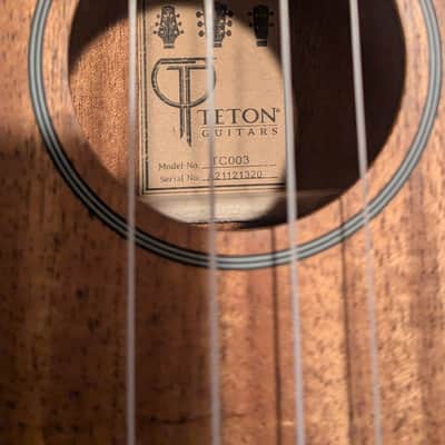 Teton TC003E Mahogany Concert Ukulele w/Electronics Natural image 6