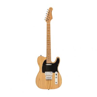 Stagg SET-PLUS NAT Vintage T Series Solid Paulownia Body Bolt-on Maple Neck 6-String Electric Guitar image 1