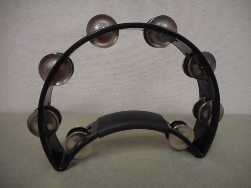 RhythmTech RT1010 Handheld Tambourine Black image 1