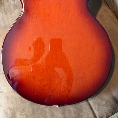 2002 Hamer USA Newport Pro — Jazzburst — 6 lbs 11 oz image 4