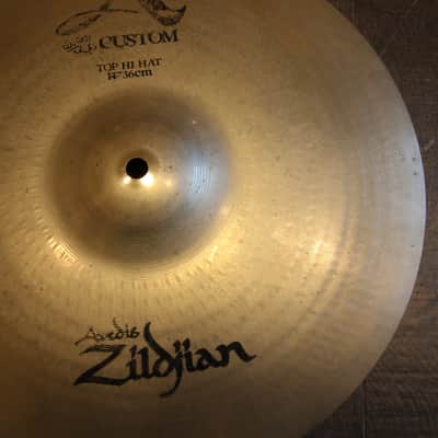 Zildjian 14" A Custom Hi-Hat Cymbals (Pair) 1991 - Present - Brilliant image 4