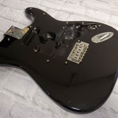 2000 Squier Stratocaster Special Edition SE Full Thickness Body Black image 2