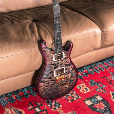 PRS Wood Library DGT 10 Top in Satin Purple Charcoal Wrap Burst image 2