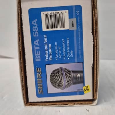Shure BETA 58A Handheld Supercardioid Dynamic Microphone 1996 - Present - Black image 16
