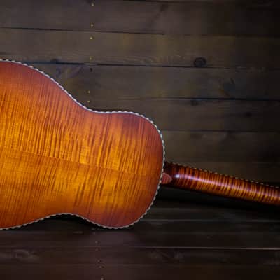 National Reso-Phonic M1 Tricone 2024 Figured Maple w/ Rope Binding - IN STOCK NOW! image 2