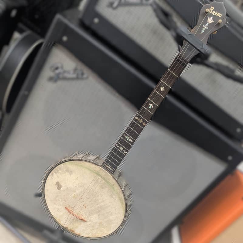 1915 Bruno Openback Tenor Banjo — Vintage Repair Project, Most Original Parts image 1