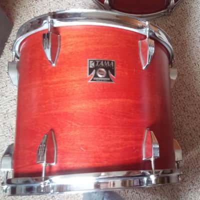 VINTAGE Tama Royalstar 12 x 11  Rack Tom 70s 80s RED MAHOGANY JAPAN Projects Popcorn Snare Shallow or Concert TOM image 5
