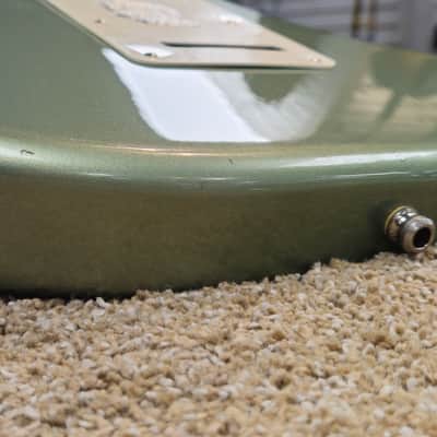Fender Standard Stratocaster with Rosewood Fretboard 2003 Sage Green Metallic image 15