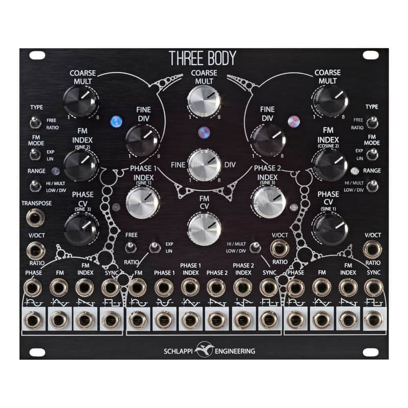 Schlappi Engineering Three Body Digital Complex Oscillator Module (Black) image 1
