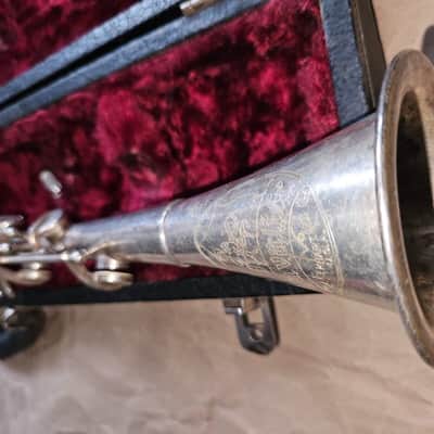 Cavalier American Silver-Plated Metal Clarinet, USA, Very Good Condition image 7
